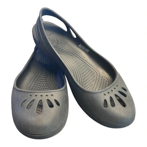 Crocs Women's Kadee Ballet Flats Waterproof Slip On Comfort Size 10 W - Picture 1 of 9